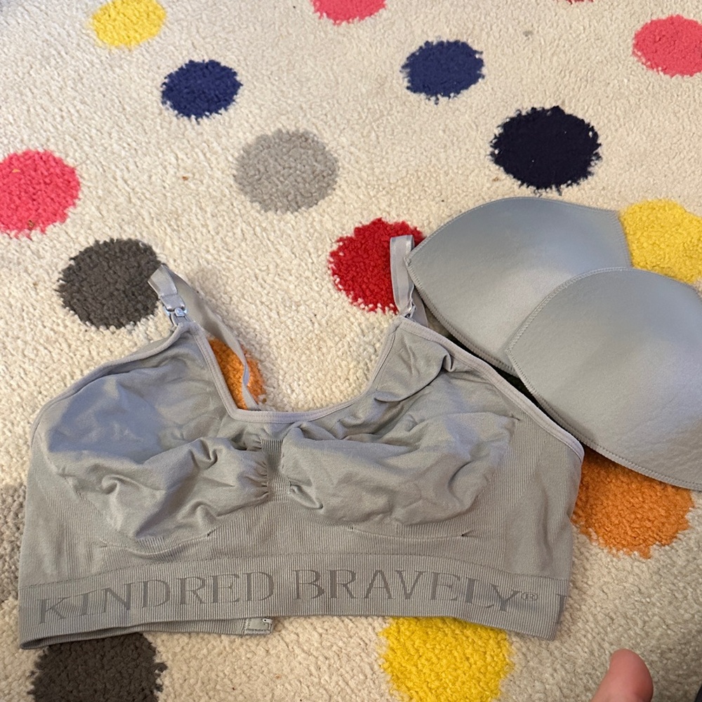 Kindred Bravely Light Gray Nursing Bra